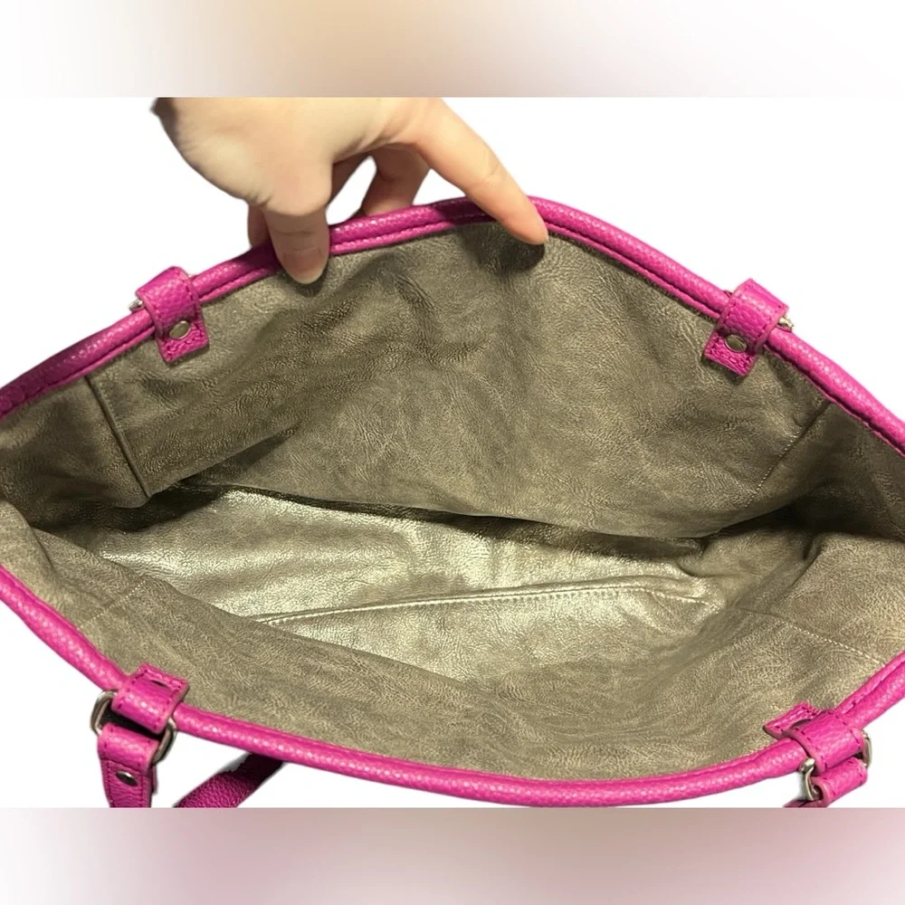 Jewell - Womens Pink & Silver Reversible Tote Bag